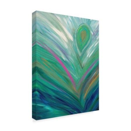 Trademark Fine Art Hilary Winfield 'Abstract Feather' Canvas Art, 14x19 ALI23108-C1419GG